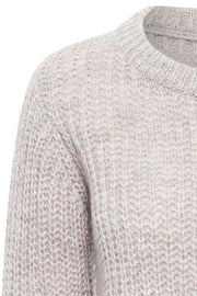 Knit Pullover | Cement | Strik fra Saint Tropez
