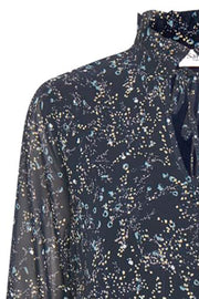 Woven Dress | Mørkeblå | Kjole med print fra Saint Tropez
