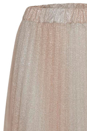 Jersey Skirt w. Shimmer | Guld | Tyl nederdel med glimmer fra Saint Tropez