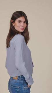 Enesma Pepita Shirt | Gray Dawn | Skjorte fra Mos Mosh