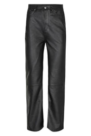 Vika Leather Jeans | Black | Bukser fra Co'couture
