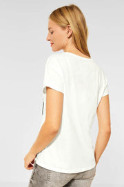 Magical Partprint Shirt | Off White | T-Shirt fra Street One