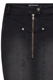 Lucienne Denim Utility Skirt | Black | Skirt fra Co'couture