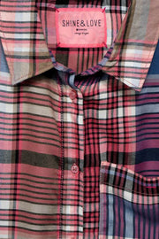 Check shirtcollar blous | Peachy Rose | Skjorte fra Street One