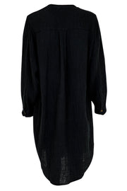 Kendell Gauze Shirt Dress | Sort | Skjorte kjole fra Neo Noir