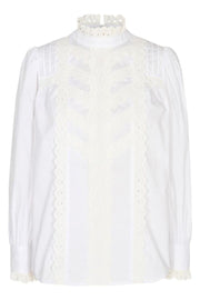 Alva Anglaise Blouse | White | Bluse fra Co'couture