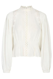 Magna Lace Blouse | Off white | Bluse fra Co'couture