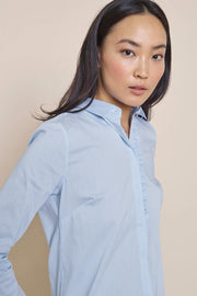 Tilda Frill Check Shirt | Light Blue Check | Ternet skjorte fra Mos Mosh