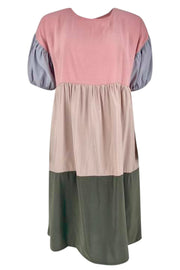Kenza Dress | Multi Rose | Multifarvet kjole fra Black Colour