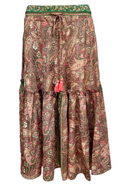 Luna Boho Midi Skirt | Cashmere Blush | Nederdel fra Black Colour