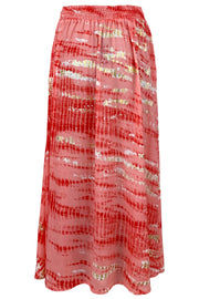 Luna Skirt With Pockets | Coral Gold Tie | Nederdel fra Black Colour
