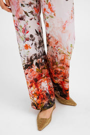 Bay, wide leg pants | Faded Flower Print | Bukser fra Gustav