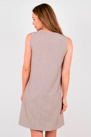 Christel Structure Dress | Sand | Kjole fra Neo Noir