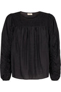 Leonie Blouse | Black | Bluse fra Freequent – nedsat