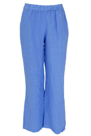 Melina Wide Linen Pant | Sky Blue | Bukser fra Black Colour