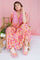 Luna Ss Boho Maxi Dress | Peach Pink | Kjole fra Black Colour