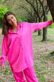 Heda Ls Shirt | Pink | Skjorte fra Liberté