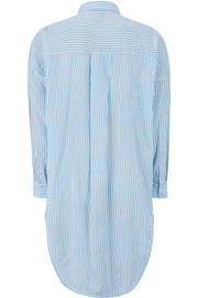 Freedom long shirt stripe | Provence | Skjorte fra Soft Rebels
