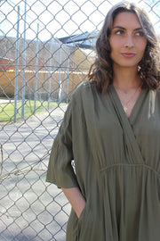 Karoline Short Dress | Army | Kjole fra Liberté