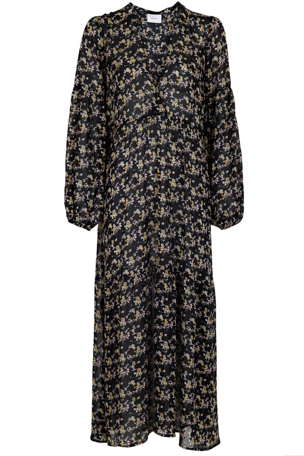 Miles dark flower dress | Sort | Kjole fra Neo Noir