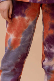 Vera Trousers | Purple Tie Dye | Bukser fra Hunkön
