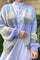 Kala Knit Cardigan | Light Blue & Light Purple Stripe | Cardigan fra Noella