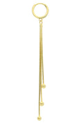 Sally (1 stk) Pearl / Gold | Ørering fra Nuni Copenhagen