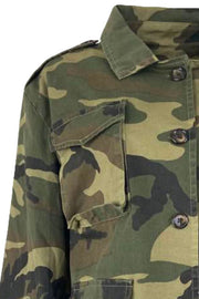 Jordan Camouflage Jacket | Army | Kimono fra Black Colour
