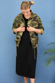 Jordan Camouflage Jacket | Army | Kimono fra Black Colour