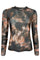 Pisa mesh blouse | Coffee Batik | Bluse fra Black Colour