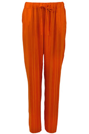 Rena Satin Pant | Orange | Bukser fra Black Colour
