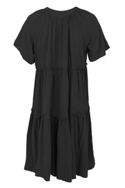 Ada Short Boho Dress | Black | Kjole fra Black Colour