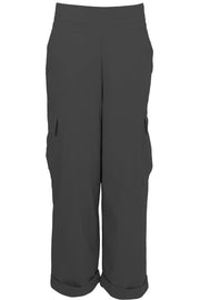 Davina Wide Cargo Pants | Black | Bukser fra Black Colour