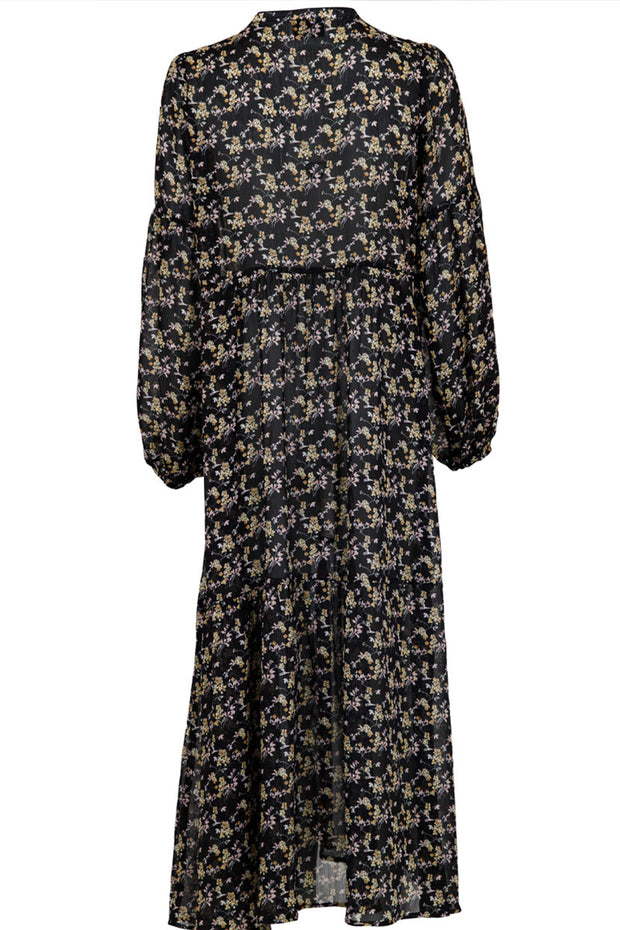 Miles dark flower dress | Sort | Kjole fra Neo Noir