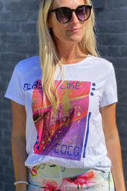 Reflection tee t-shirt | Hvid | t-shirt fra Co'Couture