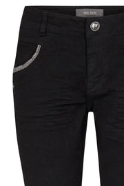 Naomi Row Black Jeans | Black | Jeans fra Mos Mosh