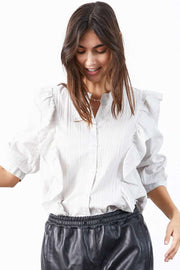 Hanni Shirt | Stone White | Skjorte fra Lollys Laundry