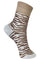 Ambra Tiger Sock | Off white | Strømper med dyreprint fra Black Colour