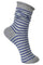 Addie Striped Sock | Grey | Strømper med prikker fra Black Colour