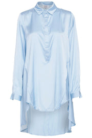 Saga Dress | Blue | Skjorte kjole fra Emm Copenhagen