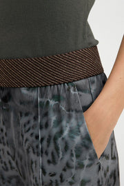 Marisa jersey pants | Dry Grass Leo Print | Bukser fra Gustav