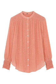 Sikka shirt with smock | Rose Coral | Skjorte fra Gustav