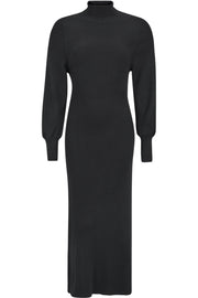 Sybil Midi Dress Knit | Black | Kjole fra Soft Rebels