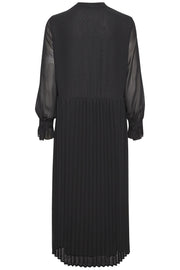 Daphne Dress | Black | Lang kjole i chiffon fra Culture