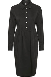 Antoniett Dress | Black | Skjorte kjole fra Culture