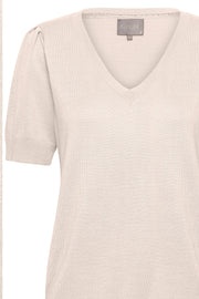 Annemarie ss Pullover | Spring Gardenia | T-Shirt fra Culture