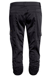 Mille Capri Pants Malou Fit | Black | 3/4 lange bukser fra Culture