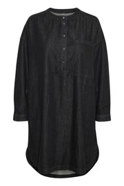 Paola Shirt Dress | Black Wash | Kjole fra Culture