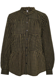 Lotti Shirt | Burnt Olive | Skjorte fra Culture