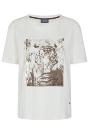 Wild SS Tee | Ecru | T-shirt fra Mos Mosh